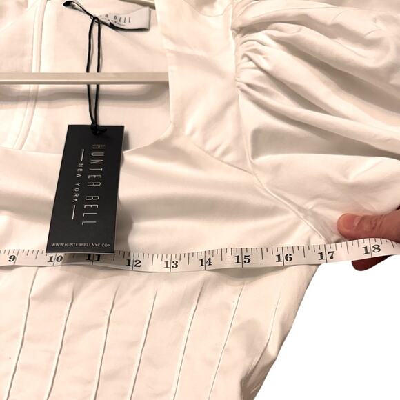 Hunter Bell Camille Puff Sleeve Peplum Top Feminine Cottagecore NWT, 2 - Picture 3 of 6